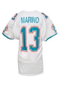 1992 Dan Marino Miami Dolphins Game-Used & Autographed Road Jersey