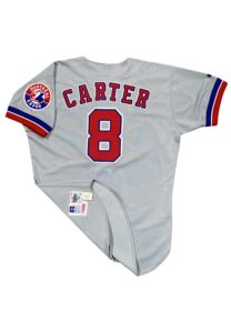 1992 Gary Carter Montreal Expos Game-Used & Autographed Road Jersey