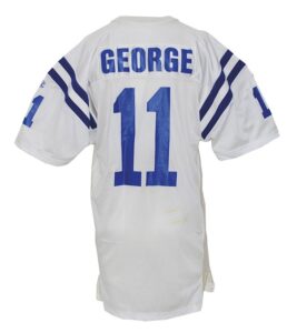 1992 Jeff George Indianapolis Colts Game-Used Road Jersey