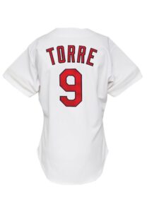 1992 Joe Torre St. Louis Cardinals Manager’s Worn Home Jersey