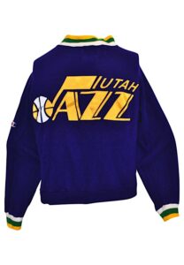 1992 John Stockton Utah Jazz Player-Worn Warm-Up Suit