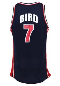 1992 Larry Bird United States Olympics “Dream Team” Game-Used Blue Jersey