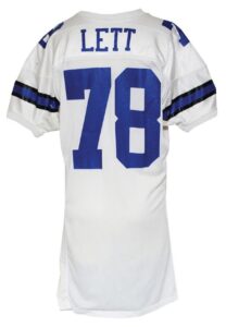 1992 Leon Lett Dallas Cowboys Game-Used Home Jersey