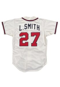 1992 Lonnie Smith Atlanta Braves Game-Used Home Jersey