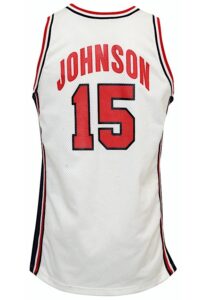 1992 Magic Johnson USA Basketball Olympic “Dream Team” Game-Used & Autographed Jersey 