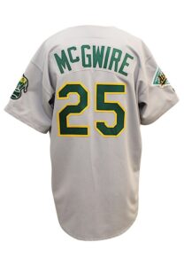 1992 Mark McGwire Oakland A’s Game-Used Road Jersey