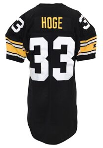 1992 Merril Hoge Pittsburgh Steelers Game-Used Home Jersey