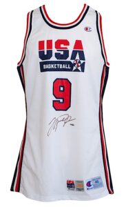 1992 Michael Jordan USA Dream Team Pro-Cut Autographed Home Jersey