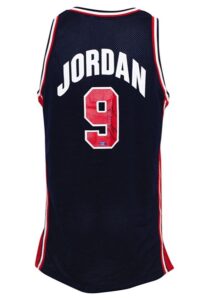 1992 Michael Jordan USA Olympic Basketball “Dream Team” Game-Used & Autographed Blue Uniform