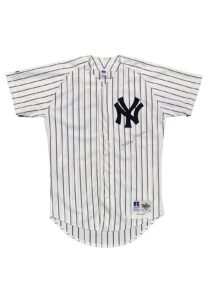 1992 Mickey Mantle New York Yankees Old Timers Day Game Signed Jersey