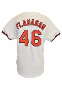 1992 Mike Flanagan Baltimore Orioles Game-Used & Autographed Home Jersey