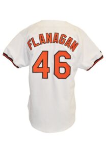 1992 Mike Flanagan Baltimore Orioles Game-Used & Autographed Home Jersey