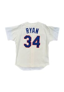 1992 Nolan Ryan Texas Rangers Game-Used Jersey