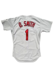 1992 Ozzie Smith St. Louis Cardinals Game-Used Jersey