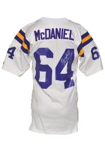 1992 Randall McDaniel Minnesota Vikings Team-Issued & Autographed Road Jersey