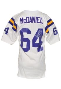 1992 Randall McDaniel Minnesota Vikings Team-Issued & Autographed Road Jersey