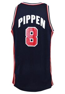 1992 Scottie Pippen United States Olympics “Dream Team” Game-Used Blue Uniform (2)(Gold Medal Team)