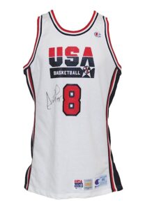 1992 Scottie Pippen USA Olympic Dream Team Game-Used & Autographed Home Uniform