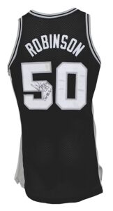 1993-1994 David Robinson San Antonio Spurs Game-Used & Autographed Road Jersey