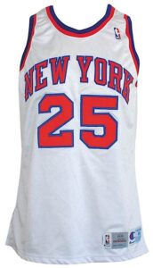 1993-1994 Glenn “Doc” Rivers New York Knicks Game-Used Home Jersey