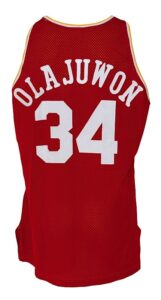 1993-1994 Hakeem Olajuwon Houston Rockets Game-Used Road Jersey