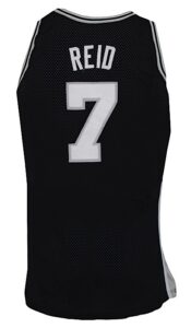 1993-1994 J.R. Reid San Antonio Spurs Game-Used Road Jersey