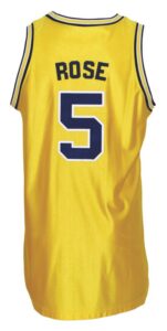 1993-1994 Jalen Rose Michigan Wolverines Game-Used Home Jersey