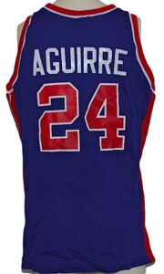 1993-1994 Mark Aguirre Detroit Pistons Game-Used Road Jersey