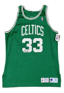 1993-93 Larry Bird Boston Celtics Signed Pro Cut Jersey