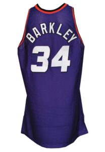 1993-94 Charles Barkley Phoenix Suns Game-Used & Autographed Road Jersey