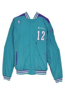 1993-94 Charlotte Hornets Worn Warm-Up Suit Attributed to Steve Henson