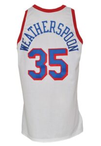 1993-94 Clarence Weatherspoon Philadelphia 76ers Game-Used Home Jersey