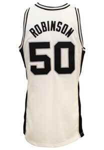 1993-94 David Robinson San Antonio Spurs Game-Used Home Jersey