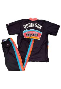 1993-94 David Robinson San Antonio Spurs Player Worn Warm-Up Suit