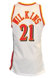 1993-94 Dominique Wilkins Atlanta Hawks Game-Used & Autographed Home Uniform