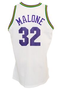 1993-94 Karl Malone Utah Jazz Game-Used Home Jersey