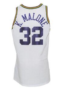 1993-94 Karl Malone Utah Jazz Game-Used Home Jersey 