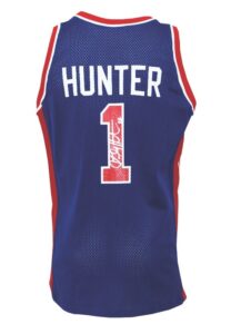 1993-94 Lindsey Hunter Rookie Detroit Pistons Game-Used & Autographed Road Jersey