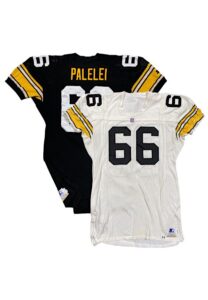 1993-94 Lonnie Palelei Pittsburgh Steelers Game-Used Home & Road Jerseys