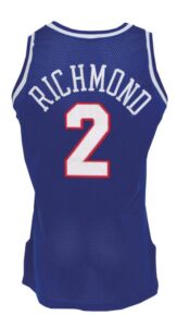 1993-94 Mitch Richmond Sacramento Kings Game-Used Road Jersey 