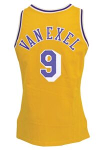 1993-94 Nick Van Exel Rookie Los Angeles Lakers Game-Used Home Jersey 