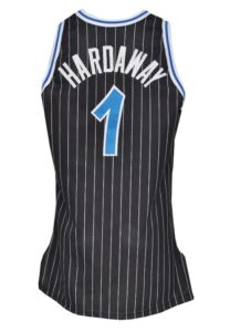 1993-94 Penny Hardaway Rookie Orlando Magic Game-Used & Autographed Road Uniform (2)(JSA)