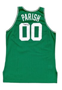 1993-94 Robert Parish Boston Celtics Game-Used & Signed Road Jersey