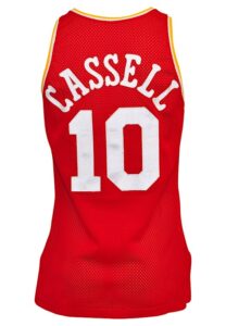 1993-94 Sam Cassell Rookie Houston Rockets Game-Used Road Jersey