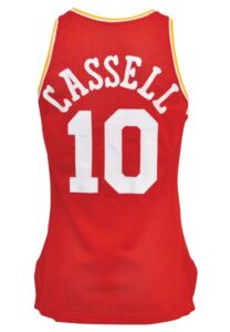 1993-94 Sam Cassell Rookie Houston Rockets Game-Used Road Jersey 