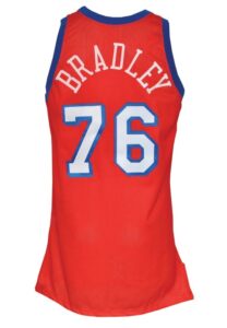 1993-94 Shawn Bradley Rookie Philadelphia 76ers Game-Used Road Jersey 