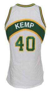 1993-94 Shawn Kemp Seattle Supersonics Game-Used & Autographed Home Jersey