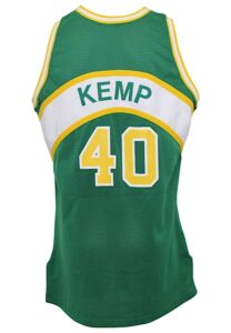 1993-94 Shawn Kemp Seattle SuperSonics Game-Used Road Jersey 