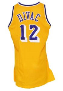 1993-94 Vlade Divac Los Angeles Lakers Game-Used Home Jersey 