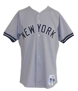 1993 Bernie Williams NY Yankees Game-Used Road Jersey